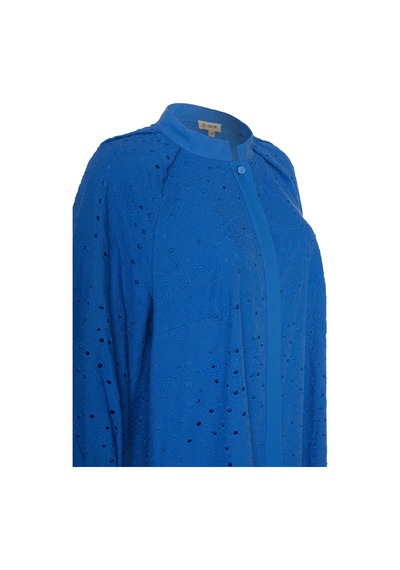 Aker 24ss02152112 Büyük Beden Bluz 24ss02152112 050 Saks Saks