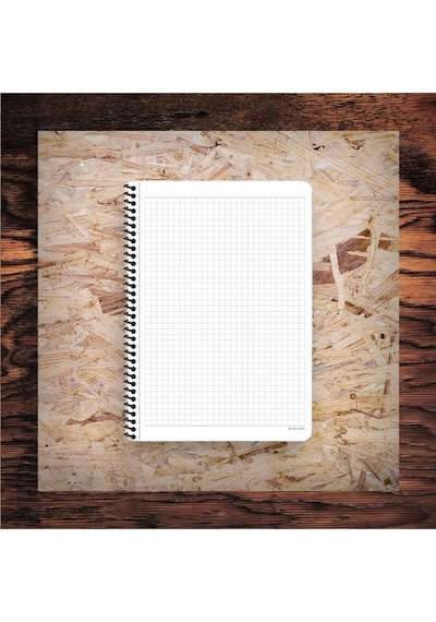 Kareli 16x22 Cm 80 Yaprak Karton Kapak Telli Defter Beyaz Sayfalı 4