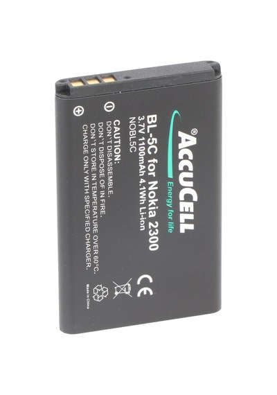 Nokia 6670, Bl-5c, 750mah İçin Uygun Accucell Batarya