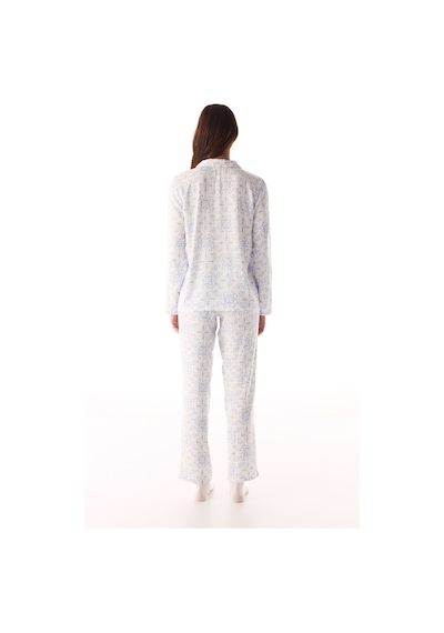 Penti Kırık Beyaz Relax Time Düğmeli Gömlek Pantolon Pijama Takımı