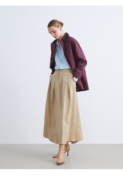 Lcw Modest Haki Loose Fit Pileli Etek