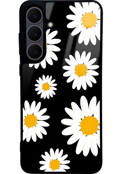 Samsung Uyumlu S25 Fe Papatya Tasarımlı Glossy Telefon Kılıfı Çok Renkli