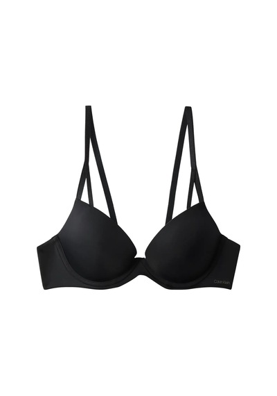 Calvin Klein Push Up Plunge Siyah Destekli Dekolte Sütyeni