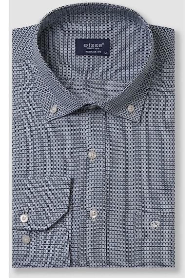 Bisse Erkek Regular Fit Desenli Spor Gömlek Yeşil Gm23k232040 D47 Yeşil