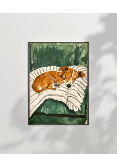 Çerçevesiz Poster Minik Dostun Dinlenişi