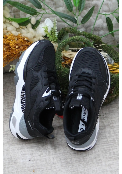 Kinetix Foxy Tx W Siyah Beyaz Sneaker Kadın Spor Ayakkabı 001