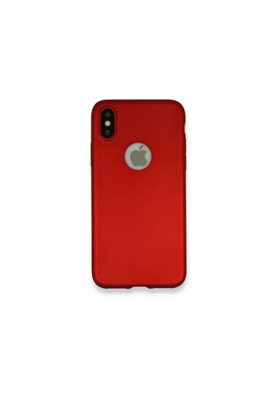 Apple Uyumlu iPhone Xs Telefon Kılıfı Bordo Esnek Kaliteli Telefon Kılıfı 2 Adet Bordo Kırmızı