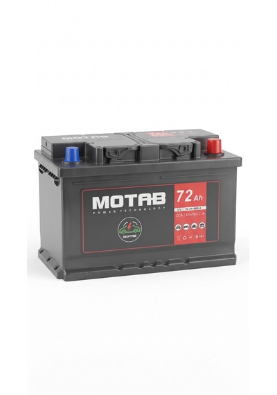 Motab 72ah 680a 12v Otomobil Aküsü 2026 Üretim