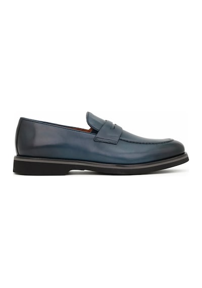 Hakiki Antik Deri Eva Taban Loafer Model Erkek Ayakkabı - Tuna 3898 Lacivert