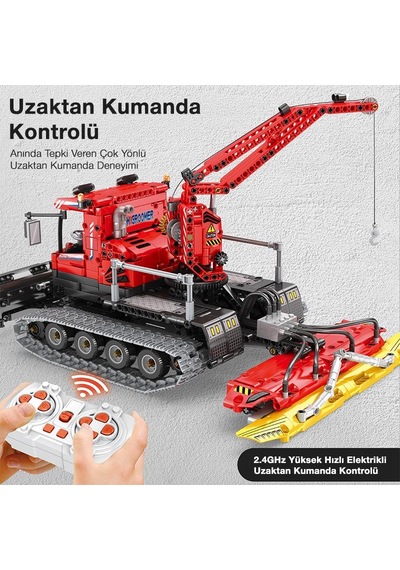 Reobrix Technic 22019 Kar Küreme Aracı Snow Groomer Kumanda&motorlu Yaratıcı Yapı Blok Seti Building Blocks - 1047 Parça Reobrix Technic 22019 Kar Küreme Aracı Snow Groomer Kumanda&motorlu Yaratıcı Yapı Blok Seti Building Blocks - 1047 Parça