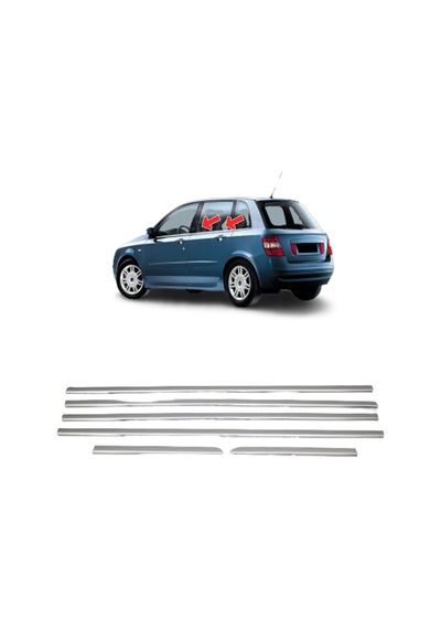 S-Dizayn  Fiat Stilo Cam Çıtası 6 Prç Krom 1998 Üzeri