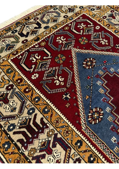 El Dokuma Sıfır Yahyalı Halısı 113x188 Kök Boya %100 Yün Halı