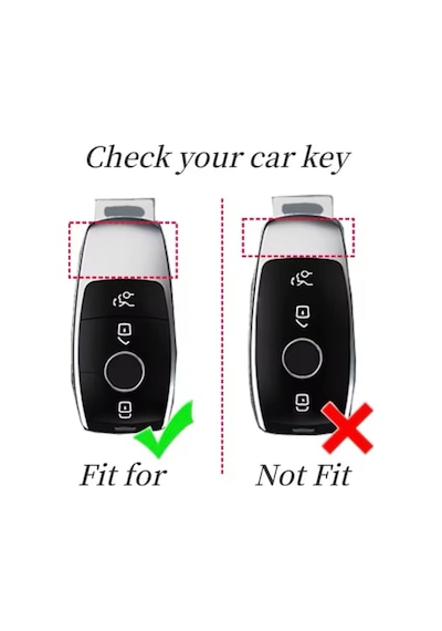 Mercedes Cle Beyaz-silver Anahtar Kılıfı