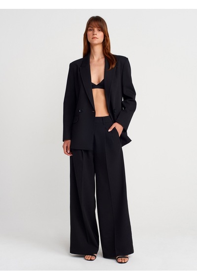 Dilvin 60767 Blazer Ceket-siyah Siyah