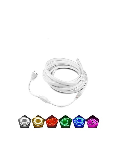 12v Amber Neon Led 1 Metre Fişli Esnek Neon Led Aydınlatma Tak-çalıştır Neon Şerit Led