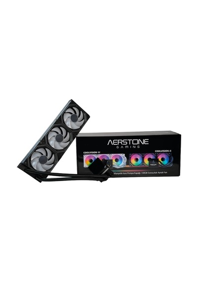 AERSTONE Coolvision 360mm LCD Ekranlı INTEL AMD uyumlu SIVI Soğutucu