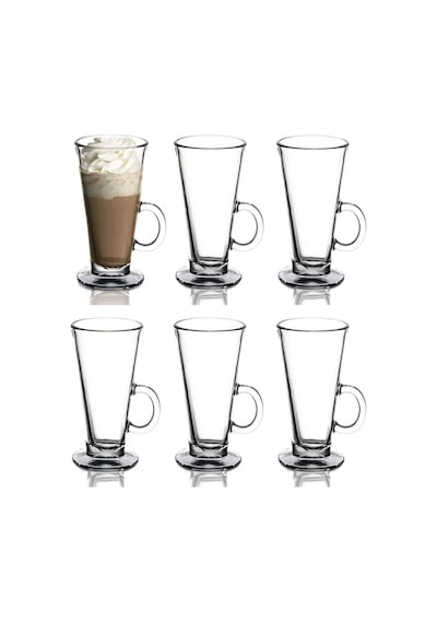 Paşabahçe 55861 Colombian Kulplu Latte Bardak 263cc - 6 Adet