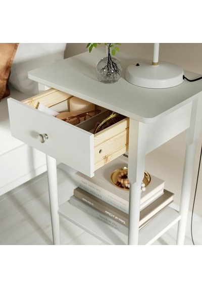 Ikea Blastasen Komodin, Beyaz, 50x37x76 Cm