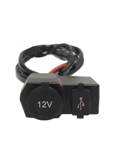 Motosiklet Usb Şarj Cihazı Ve Çakmaklık Mnr
