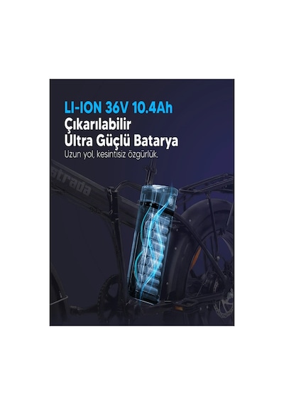 E-bro Hidrolik Disk Fat Bike Katlanabilir 20 Jant Elektrikli Bisiklet Turuncu