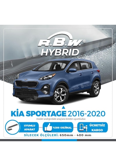 RBW Hybrid Kia Sportage 2016 - 2020 Ön Silecek Takımı RBW Hybrid Kia Sportage 2016 - 2020 Ön Silecek Takımı