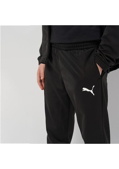 Puma Team Rise Çocuk Siyah Dik Yaka Eşofman Takımı Siyah