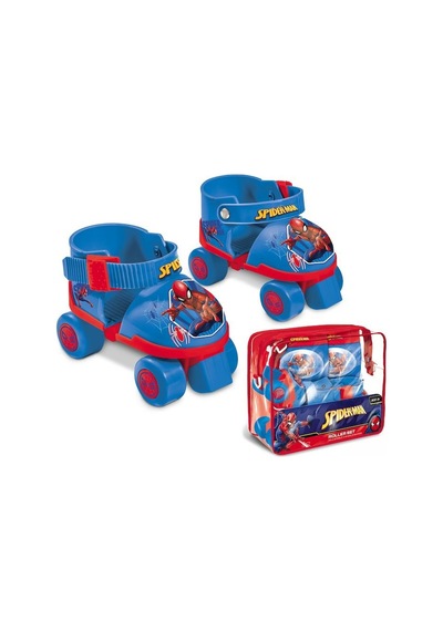 Örümcek Adam 4 Tekerlekli Quad Dizilimli Ayarlanabilir Çocuk Paten & Koruyucu Set