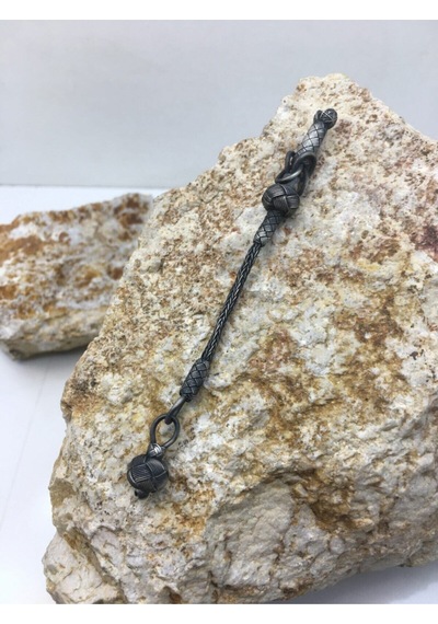 Gümüş Kazaziye Tekli Top Püskül Eskitme Gümüş Kazaziye Tekli Top Püskül Eskitme