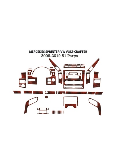 Mercedes Sprinter-crafter Torpido Kaplama 2006 51 Parça Maun