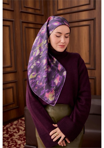 Silk Home Twill İpek Eşarp 11492-10 Mor