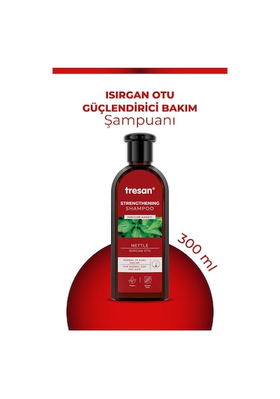 Isırgan Otu Dökülme Karşıtı & Güçlendirici Bakım Şampuanı Normal Ve Kuru Saçlar 300 Ml X2