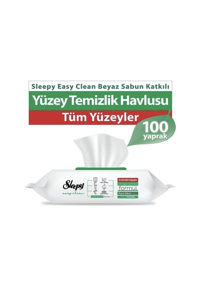 Sleepy Easy Clean Temizlik Havlusu X4 400 Adet Tekli