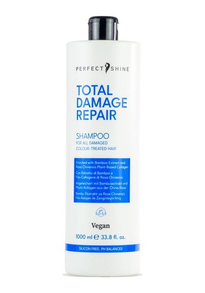 Perfect Shine Total Damage Repair Yıpranmış Saçlar İçin Bambu Ve Gül Özlü Onarıcı Güçlendirici Şampuan 1000ml
