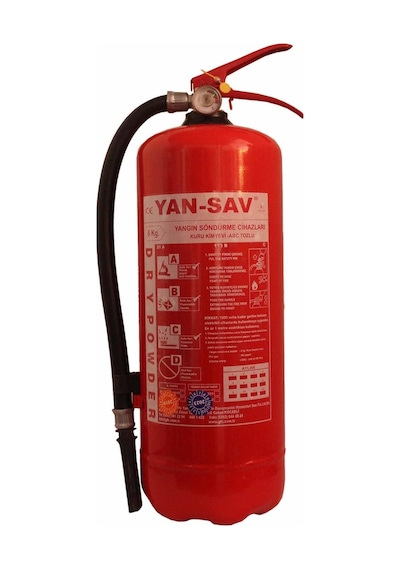6kg Kuru Kimyevi Tozlu Tse Belgeli Yangın Tüpü