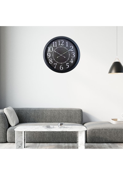 Black Legacy 60 X 60 Cm Metal Duvar Saati Siyah