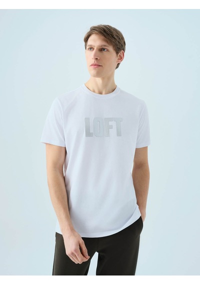 Loft Regular Fit Beyaz Erkek T-shirt Lf2038558 Beyaz