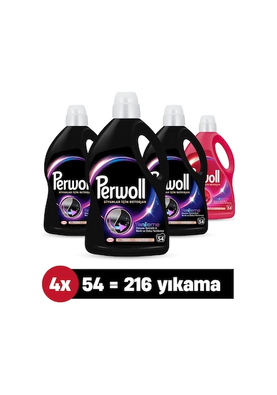 Hassas Bakım Sıvı Çamaşır Deterjanı 2.97l 4'lü Set : X3 Siyah, X1 Renkli