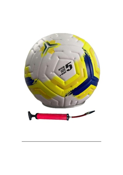 Techcg 4 Astarlı Sert Zemin Futbol Topu Halı Saha Topu Maç Topu Kırmızı, Jookhll-3