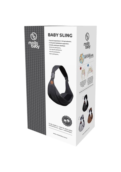 Molls Baby Pratik Kanguru Sling - Siyah