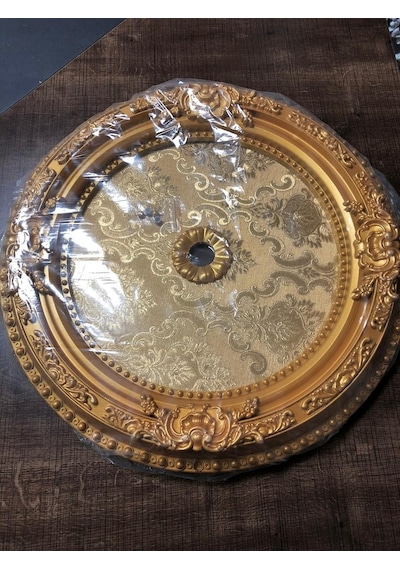 Decogold 60x60 Cm Oval Altın Saray Tavan Göbek