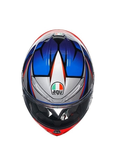 Agv K6 S Slashcut Blue Red Kapalı Kask Mavi