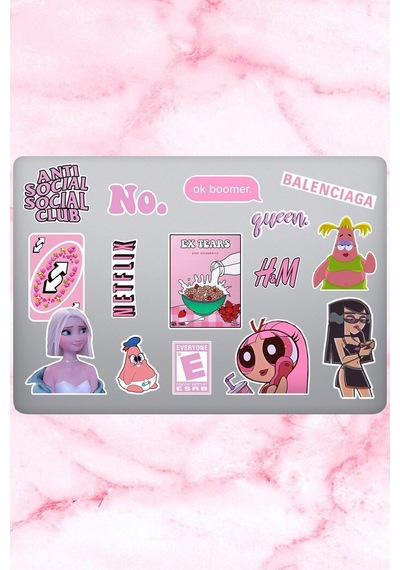 Pretty Temalı Sticker Seti, Çıkartma, Ajanda Bujo Scrapbook Kolaj Etiket Bullet Journal Diğer