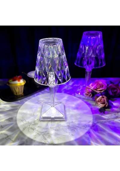 Powermaster Kumandalı Kristal Dev Masa Lambası Rgb Usb Charging Multi Color Rose Diamond Table Lamp Powermaster Kumandalı Kristal Dev Masa Lambası Rgb Usb Charging Multi Color Rose Diamond Table Lamp