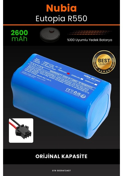 Nubia Eutopia R550 2600mAh Robot Süpürge Bataryası