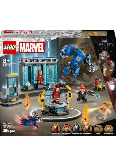 LEGO® ǀ Marvel Iron Man’in Laboratuvarı: Zırh Salonu 76315 - 8 Yaş ve Üzeri Çocuklar için Süper Kahraman Minifigürü İçeren Yaratıcı Oyuncak Yapım Seti (384 Parça) LEGO® ǀ Marvel Iron Man’in Laboratuvarı: Zırh Salonu 76315 - 8 Yaş ve Üzeri Çocuklar için Süper Kahraman Minifigürü İçeren Yaratıcı Oyuncak Yapım Seti (384 Parça)