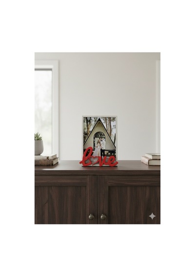 Love Yazılı 3d Fotoğraf Tutucu - Masaüstü Resim Standı Ve Hediyelik