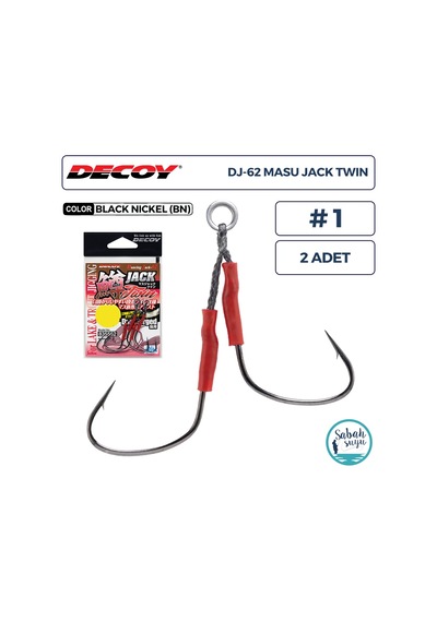 Decoy Dj-62 Masu Jack Twin Çiftli Asist İğnesi 1 2 Adet