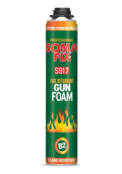 12 Adet 750ML Somafıx Tabancalı B2 Yangına Dayanıklı P.Ü. Köpük
