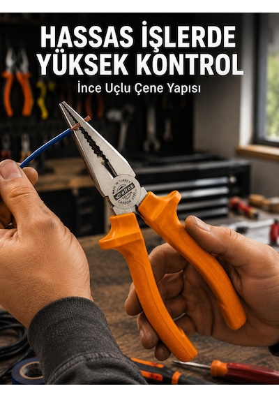 Atölye Ve Günlük Kullanıma Uygun Profesyonel Çelik Pense - Lisinya