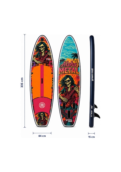 Aloha Metal Şişme Sup Board / Paddle Board 335 Cm